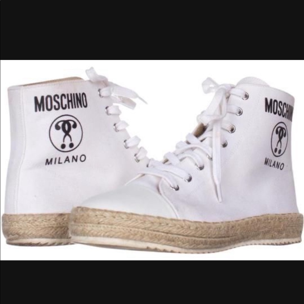 MOSCHINO ESPADRILLE BOOT HIGH